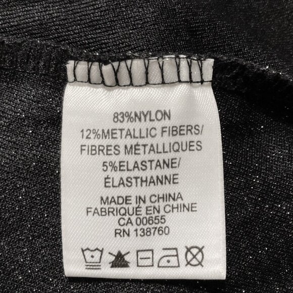 REITMANS Plus-size dark silver metallic mock neck flowy shift dress ~ 2X XXL - Picture 9 of 12